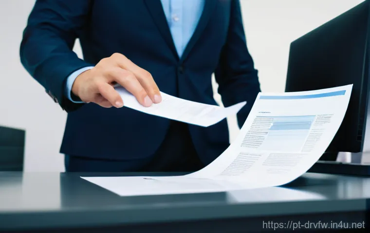 스캐너 펌웨어 업데이트 방법 - **Prompt 1: The Frustrated Professional and the Lagging Scanner**
"A candid, realistic photograp...