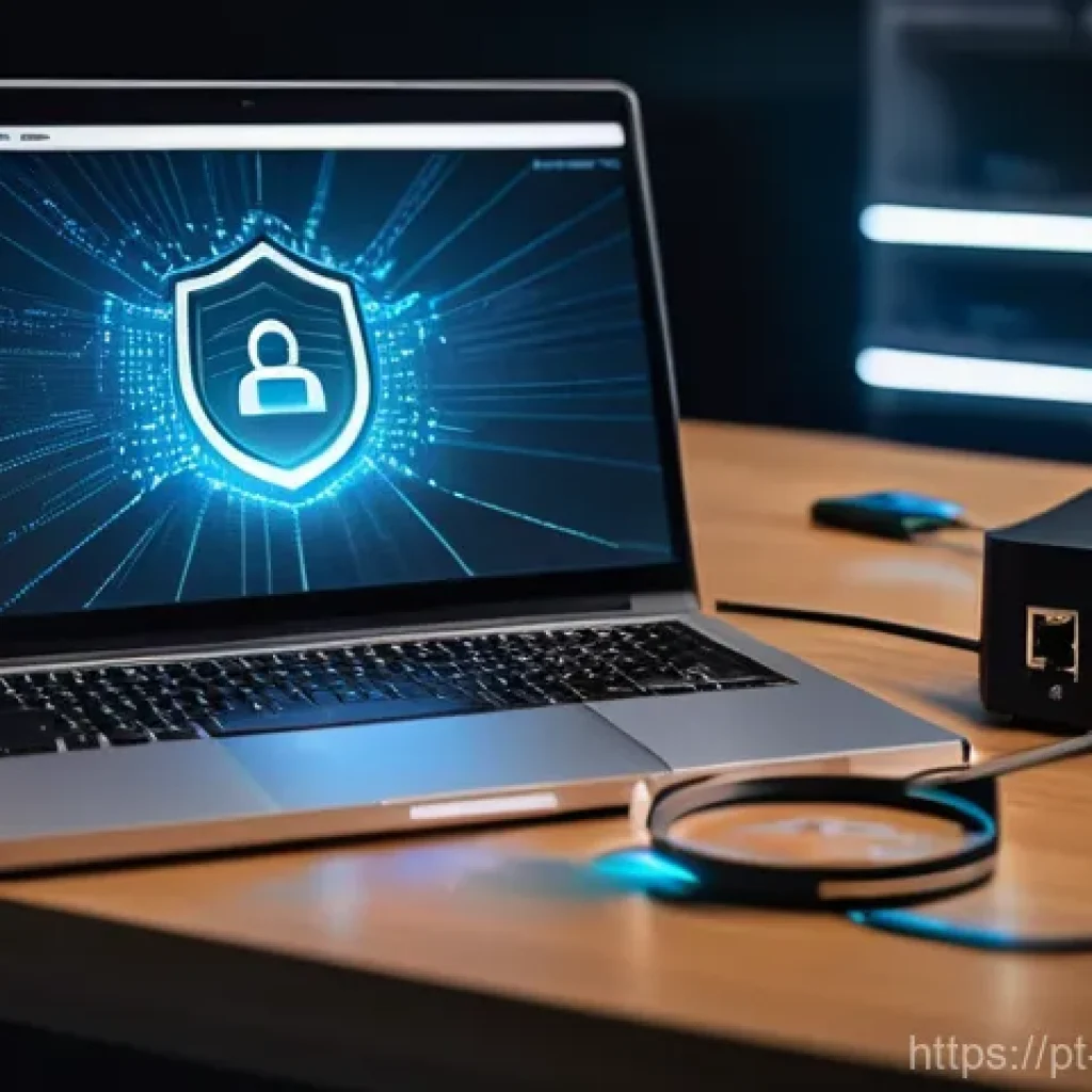 펌웨어 업데이트 중 오류 해결법 - **"The Proactive Shield"**: A detailed image depicting a calm, gender-neutral adult, dressed in casu...