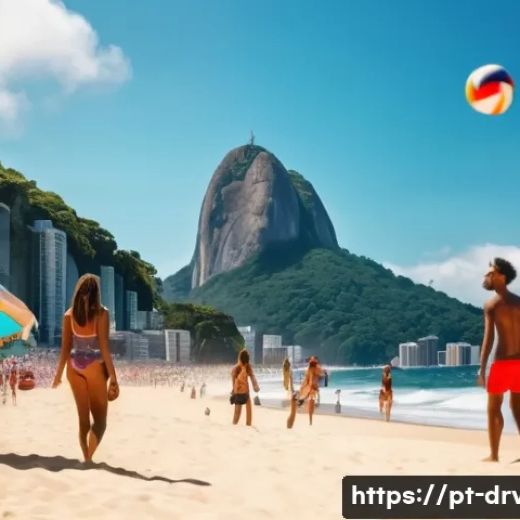 USB 장치 드라이버 설치 오류 해결 - **Prompt:** A sunny afternoon at a bustling Rio de Janeiro beach. A group of friends, all wearing st...